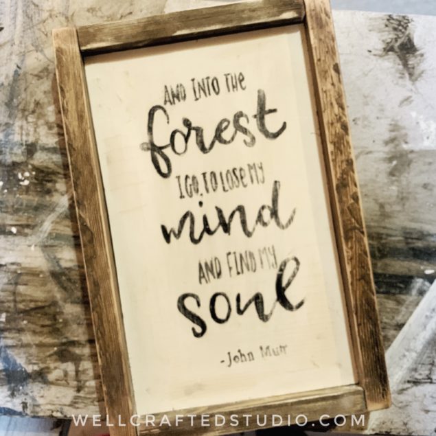 Simple DIY Rustic Frame Art - Well Crafted Studio