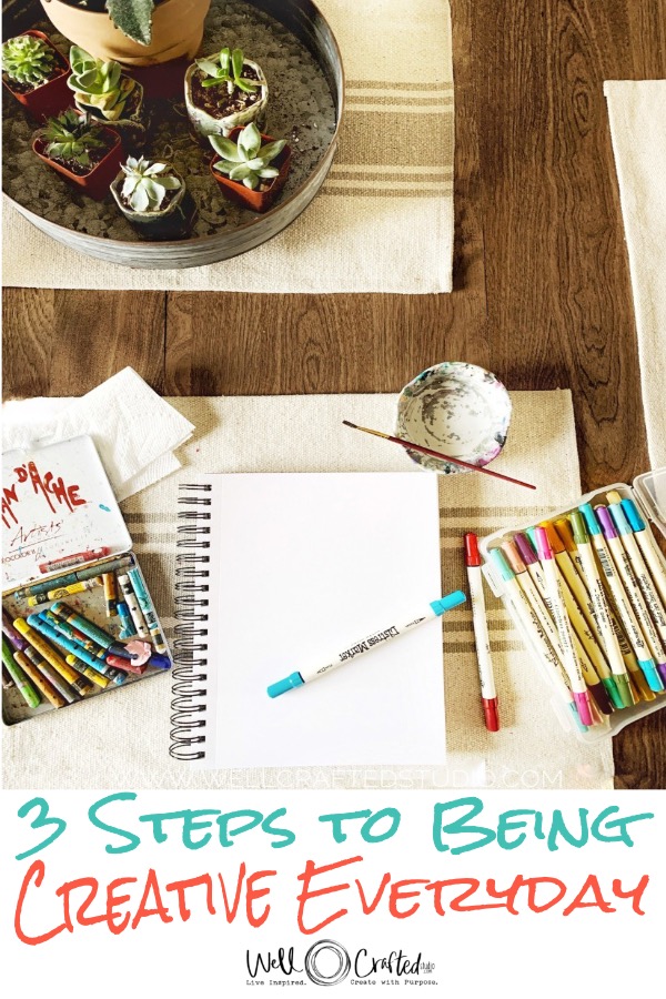 3 Easy Tips To Help You Be Creative Everyday Well Crafted Studio