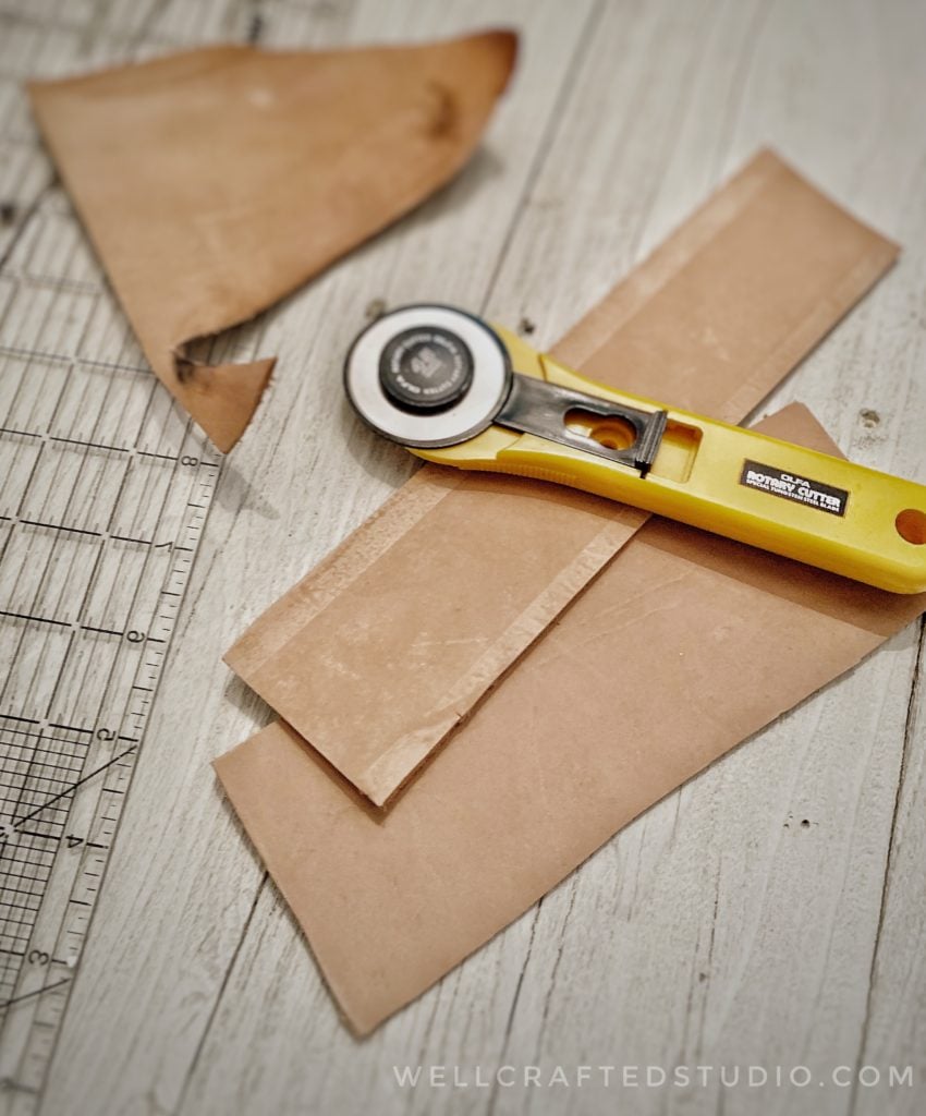 What leather should I use for cuffs | How to cut tooling leather | Using the materials I have to cut leather.