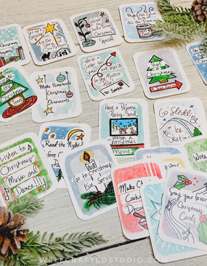 How To Make Diy Advent Cards To Cut With A Cricut Well Crafted Studio