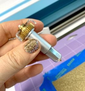 Close up of the Cricut Engraving Tool for the Cricut Maker