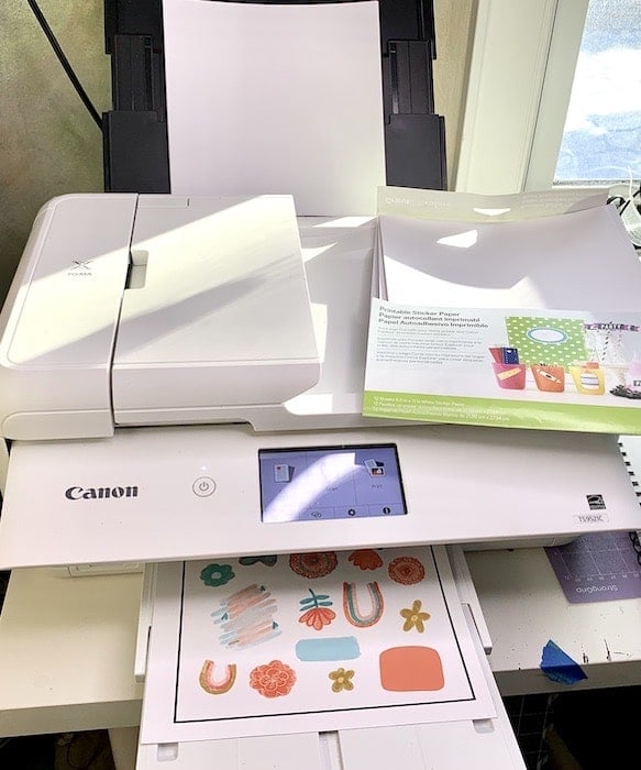 Help using sticker paper on canon printer! : r/printers