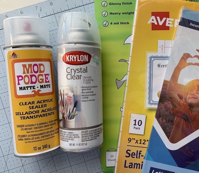 Seal Your Stickers with Spray Acrylic Sealers or Laminates