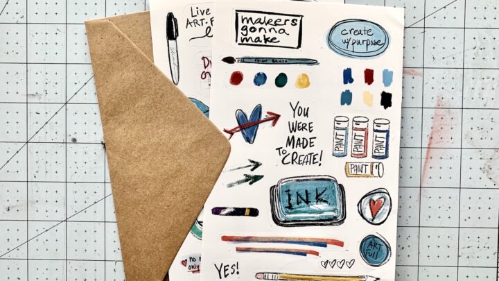 make stickers using cricut