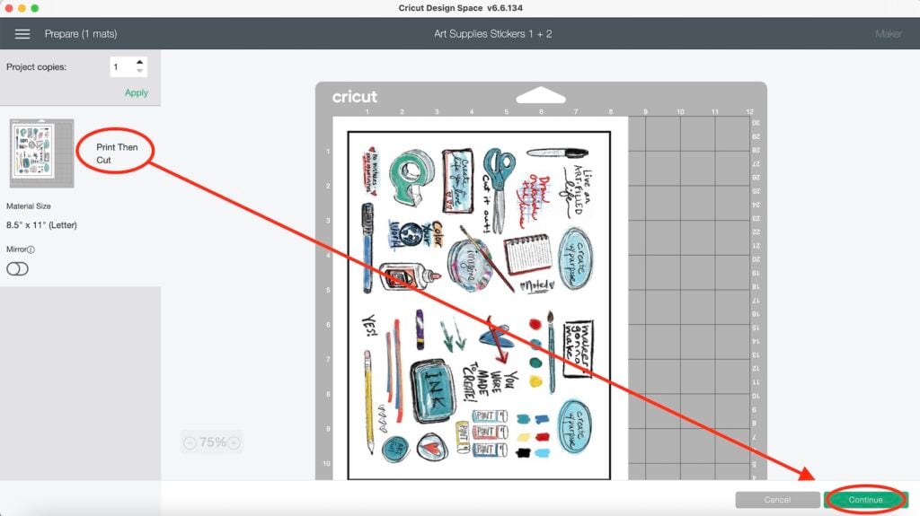 OnlineLabels® Sticker Paper Cut Settings for Cricut Explore 3