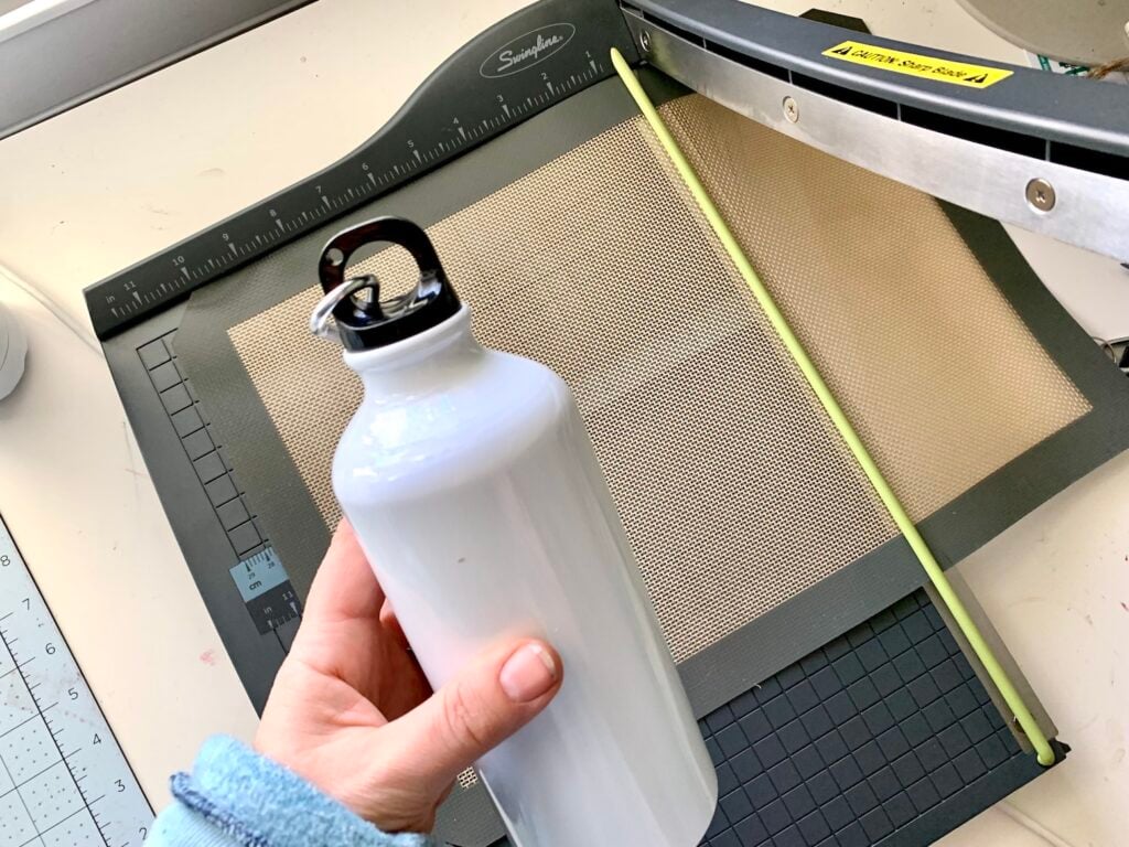 Make Water Bottles with Cricut Mug Press DIY Hack - Well Crafted Studio