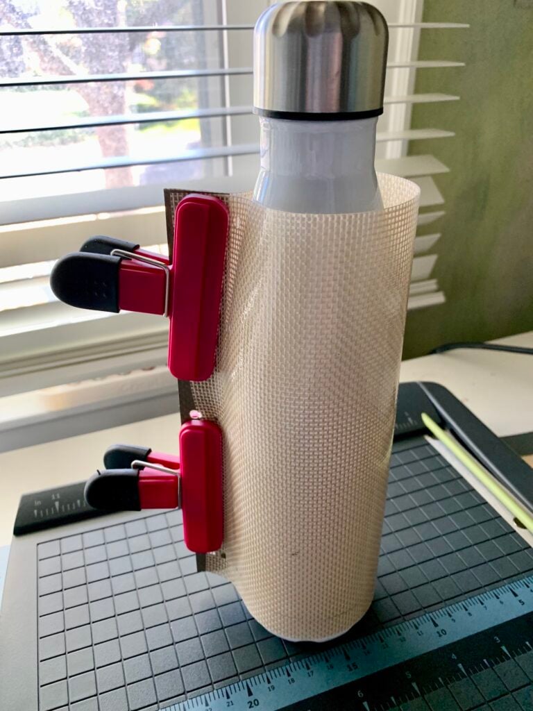 Make Water Bottles with Cricut Mug Press DIY Hack - Well Crafted Studio