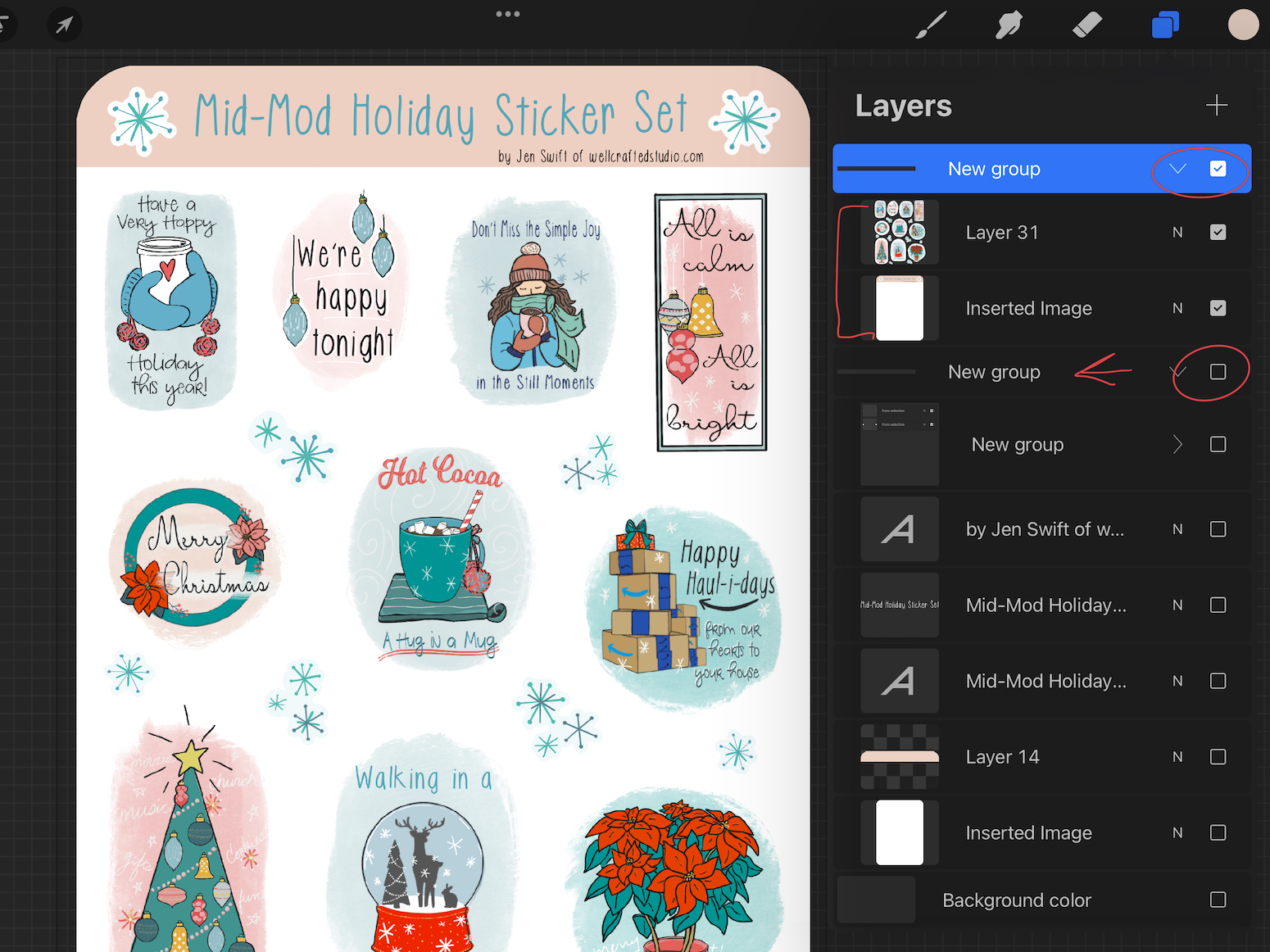 How to Make Sticker Backing Sheets with Procreate and Cricut Well