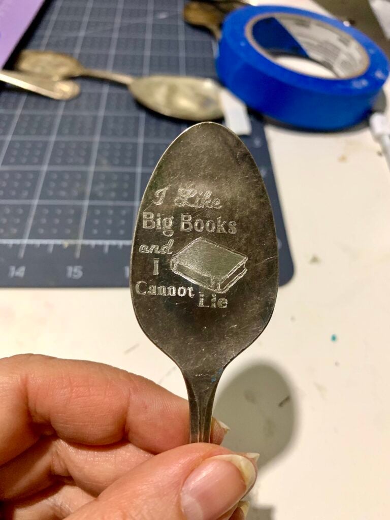 How to Engrave Spoon Bookmarks with a Cricut - Well Crafted Studio