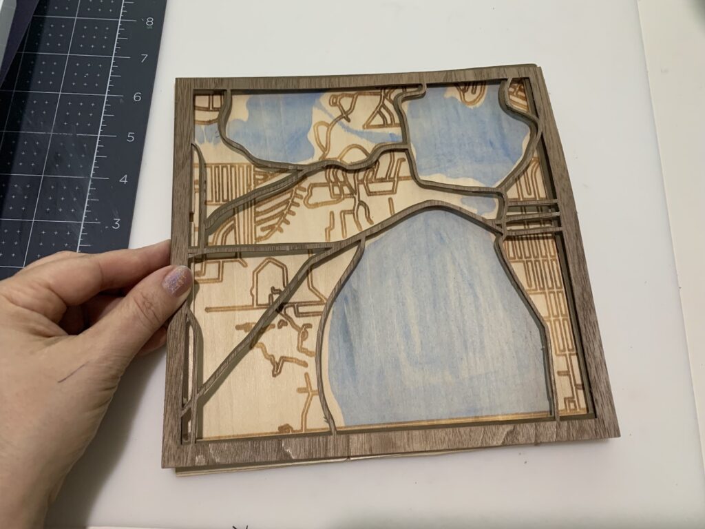 How to Make Layered Maps with Cricut - Well Crafted Studio